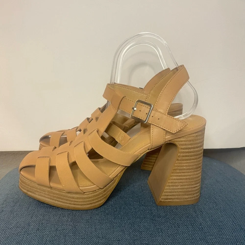 CROWN VINTAGE Women’s Brown Farlie Sandal size 9 1/2 - Picture 1 of 11